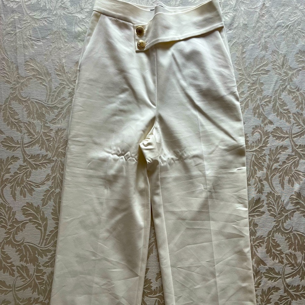 Zara White Trousers